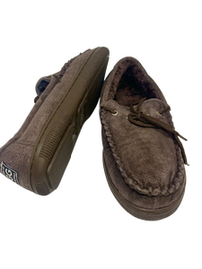 Outback Premium Sheepskin Moccasins Slippers - Chocolate