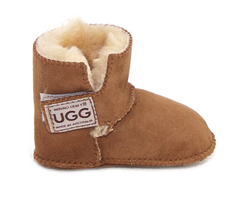 Baby Sheepskin Ugg Boots with Velcro Fastening