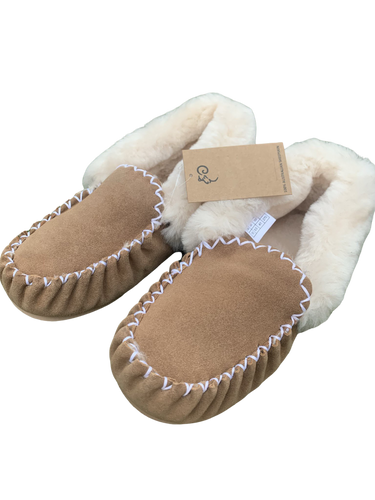 Back Supported Moccasins - Chestnut