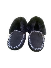 Load image into Gallery viewer, Back Supported  Moccasins - Black