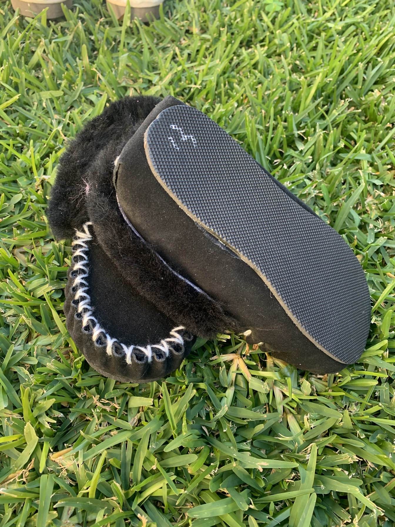 Kids 2025 black moccasins