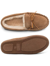 Load image into Gallery viewer, Outback Premium Sheepskin Moccasins Slippers -  Chestnut