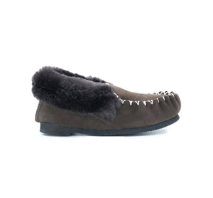 Thick Sole Moccasins  - Chocolate Brown