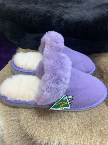 Ladies Scuff Slippers  - Lilac
