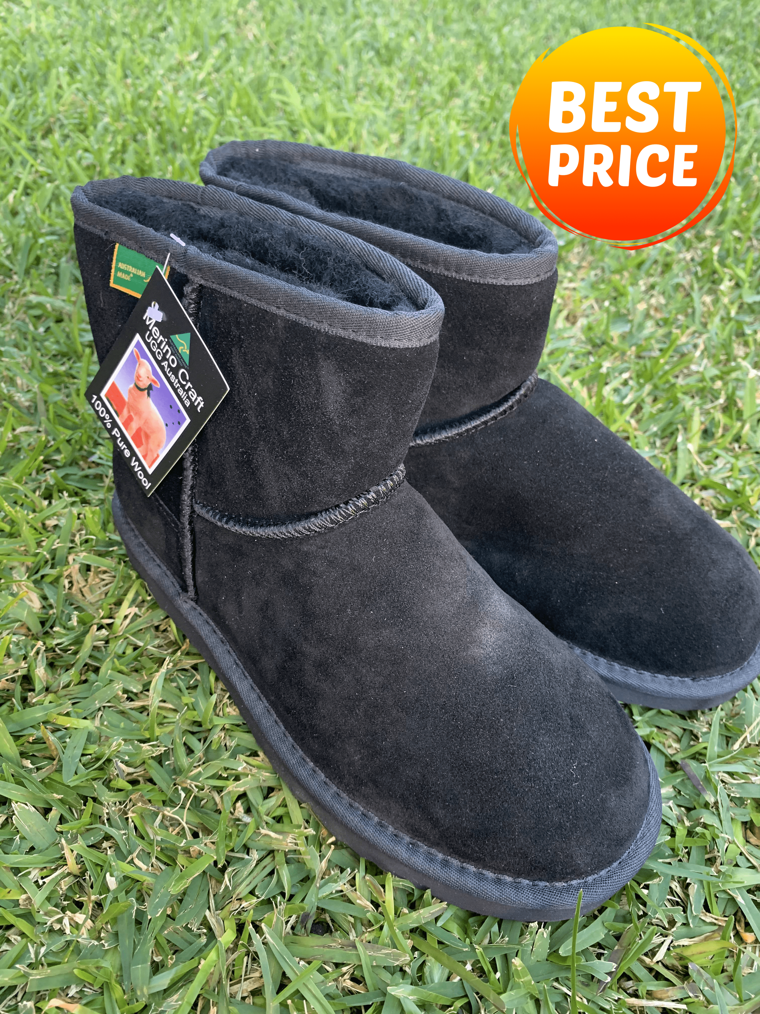 Classic Mini Ugg Boots Black Uggs Moccasins4All