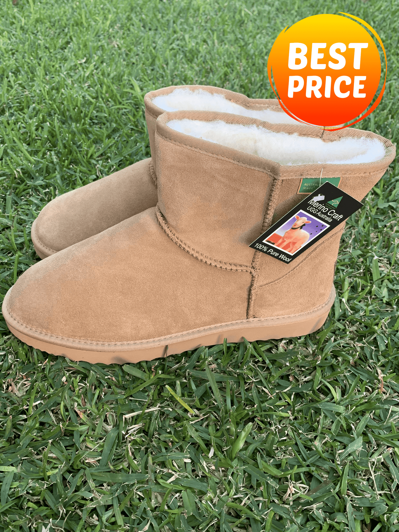 Classic Mini Ugg Boots Camel Uggs Moccasins4All