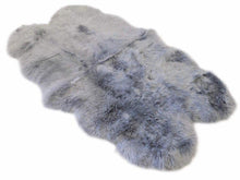 Load image into Gallery viewer, CLOUDY GREY - QUAD SIZED (180X110CM) LONG WOOL SHEEPSKIN RUG - AUSTRALIAN MERINO SHEEPSKIN