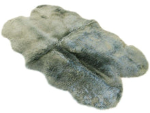 Load image into Gallery viewer, GREEN TEA - QUAD 180 X 110CM - LONG WOOL SHEEPSKIN RUG - AUSTRALIAN MERINO SHEEPSKIN